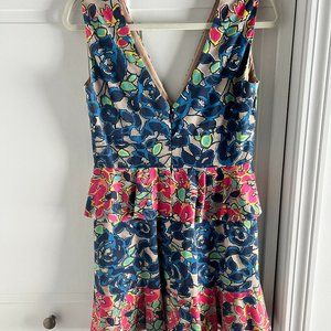 BCBG Short Floral Dress